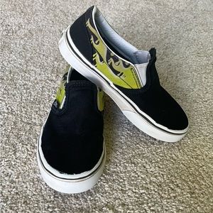 Vans little kids slip-on sneakers runners rubber soles canvas uppers